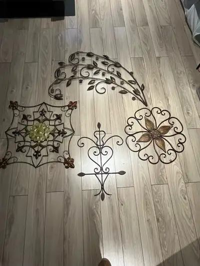 Wall decor (metal) 4 pieces, View more