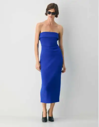 Aritzia Jazz Blue Strapless Maxi Dress, View more