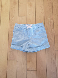 Brand New Joe Fresh Pinstripe Girls Shorts - Size 4T