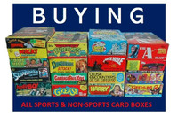 BUYING - All Sports and Non-Sports cards - Unopened boxes.