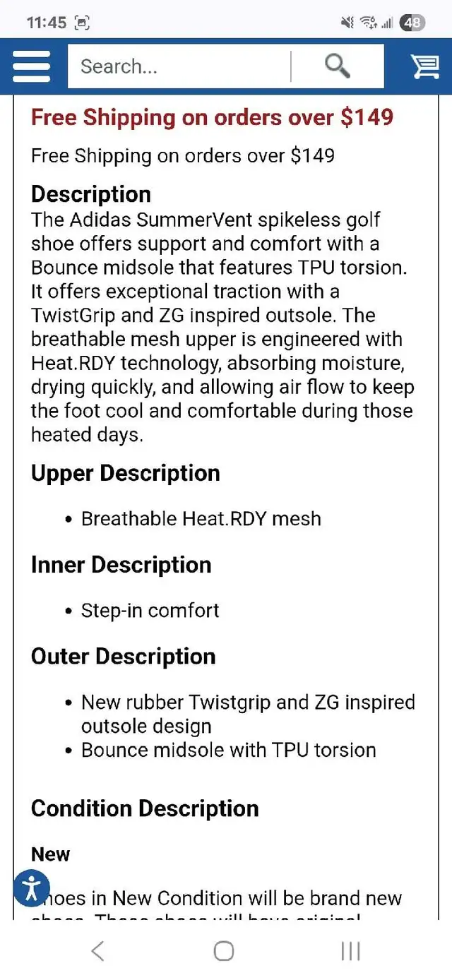 Adidas women's  SummerVent golf shoes in Golf in Gatineau - Image 7