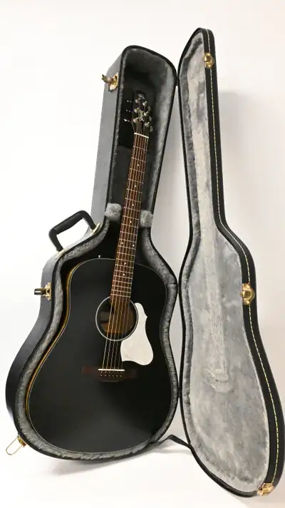 Seagull S6 Classic Black Acoustic-Electric Guitar with hard case, View more