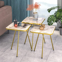 3 Marble Patterned Nesting Tables