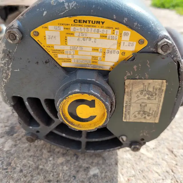 Century Motor- 3/4 horse power63654761856259122
