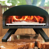 Bertello 12" Pizza Oven Uses Wood and Gas Together