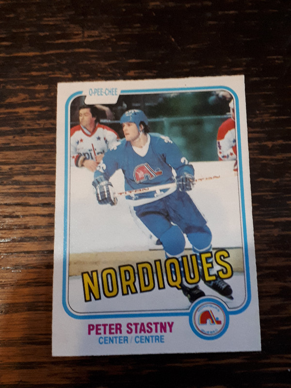 1981-82 O-Pee-Chee Hockey Peter Stastny Rookie Card #269 in Arts & Collectibles in London