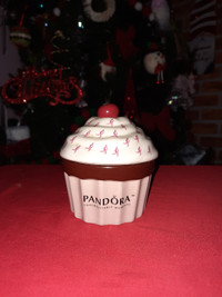 Pandora Breast Cancer Awareness Jewellery Storage Cupcake 4 Sale