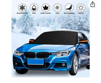 Windshield Snow Cover for car, Windshield Protector with Rear Mi