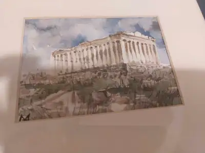 Parthenon Greece Watercolour, View more