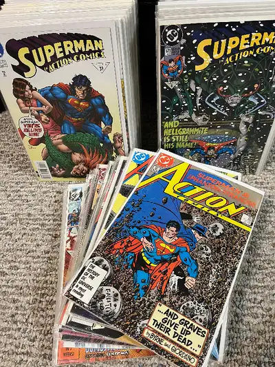 For sale is a huge lot of Action Comics starring Superman. There are 94 comics in this lot. Most are...