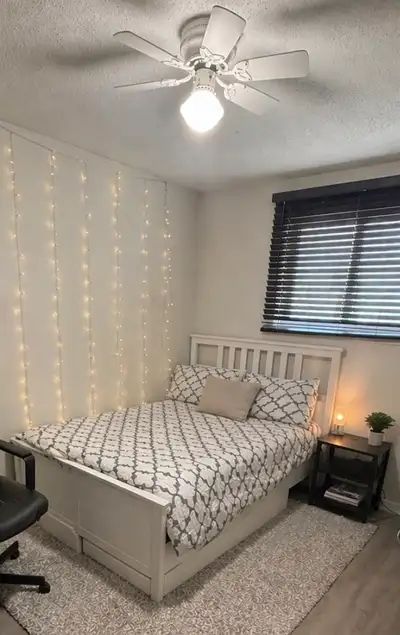 Double size bed and side table for sale, View more