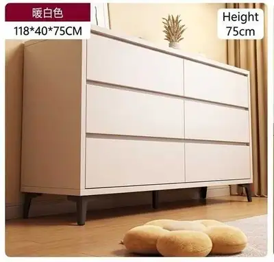 Sleek Nordic 6-Drawer Sideboard / Dresser - Warm White120$, View more