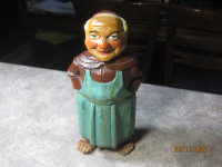 AUSTRIA WOODEN MONK - HANDMADE CIRCA 1925 - MONK LIGHTER