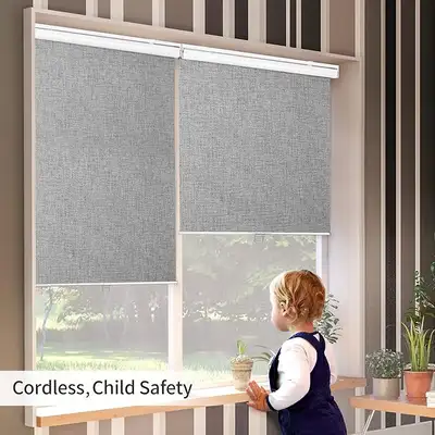 GENIMO 100% Blackout Roller Window Shades, Window Blinds Cordles, View more
