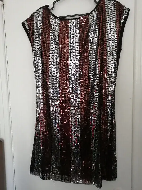 Discounted price sequin dress / black dress63351295432195122