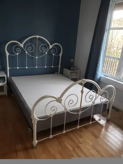 Lit fer forgé blanc, View more