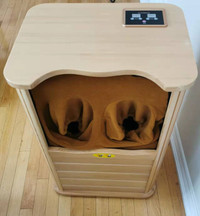 Far Infrared Foot/Leg Sauna Heat Therapy Canadian hemlock wood