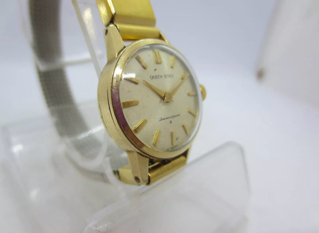 RARE VINTAGE QUEEN SEIKO 30001 14KGOLDFILLED HANDWIND LADIES WAT in Jewellery & Watches in City of Toronto - Image 3