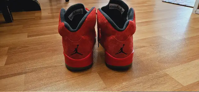 Jordan 5 red suede in Men's Shoes in Lethbridge - Image 6