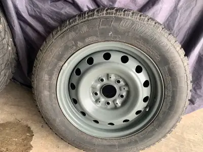 1.4 Uniroyal Tiger Paw,Radial,M+S,205/65R15,Snow tires,mounted,balanced and installed with rims,2006...