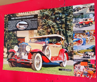 1976 POSTER CRAVEN FOUNDATION DUESENBERG MODEL J CLASSIC CARS