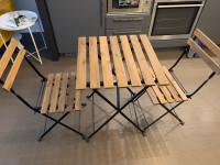 IKEA TARNO Bistro Set Wooden Dining Table Chairs Picnic Coffee