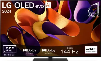 LG G4 55" 4K UHD HDR OLED evo webOS Smart TV (OLED55G4PUA) , View more