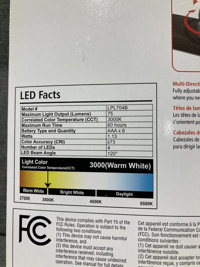 LED Under Cabinet Lights - Brand New dans Éclairage intérieur et plafonniers  à Belleville - Image 3