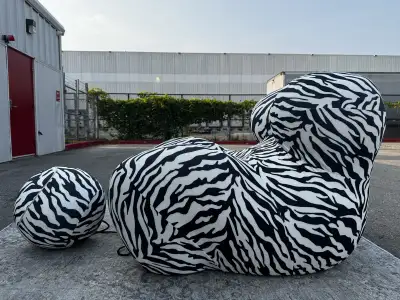 la mama up50 chair black and white pattern , View more