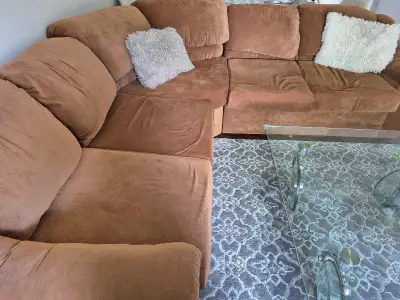 Sectional Sofa 5 Seater in Fabric , View more