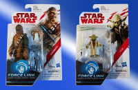 NEW Star Wars Force Link Figures - Jedi Master Yoda & Chewbacca