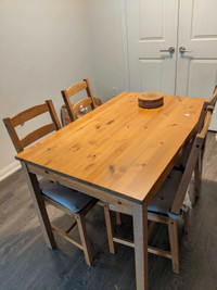Ikea jokkmokk dining table and chairs