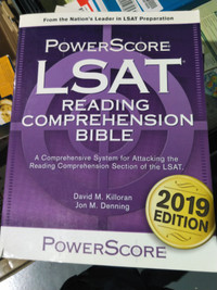 Powerscore LSAT Reading Comprehension Bible 2019 Edition