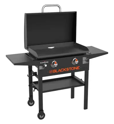 Like New Blackstone 28" 2-Burner Griddle with Hood – NATURAL GAS, View more