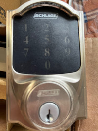 Schlage connect touchscreen deadbolt with alarm