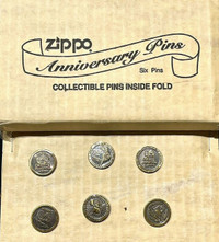 Zippo Collectible Tie Tack Pins - Complete Anniversaries Series