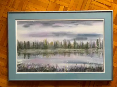 Aquarelle originale de Claude Mattheau, artiste peintre, View more