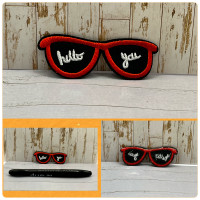 “Hello You” – Glasses Iron-On Clothes Patch