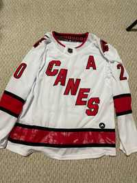 Carolina Hurricanes. Sebastian Aho #20 NHL adidas jersey.