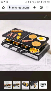 Trudeau Swiss Gourmet  19 piece Raclette Set for 8 people