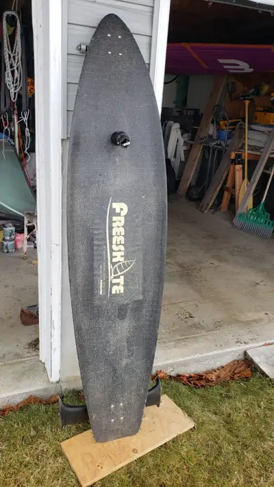 Freeskate the ORIGINAL Ice Board Windsurfer about 5ft long in excellent conditions with Ice blades a...