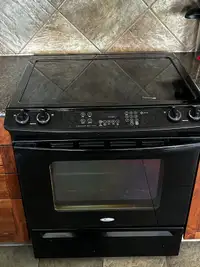 Glass top stove