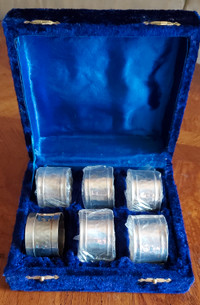 Silver plated Victorian napkin rings