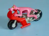 Vintage Pink Panther and His Rocket Motorcycle-Corgi Junior-1979