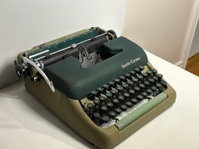 Vintage Smith-Corona Skyriter Typewriter - Seafoam Green - MCM, View more