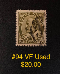 Canadian stamp #94 VF used