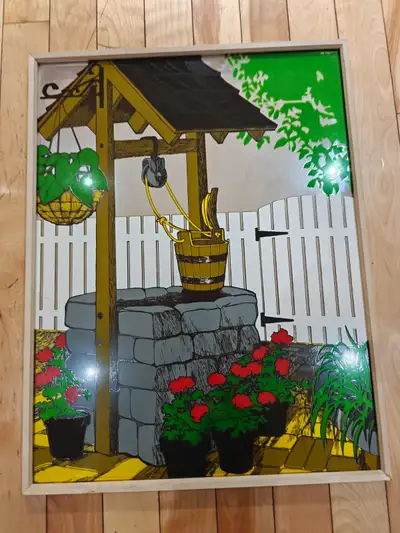 27x21 inches vintage graphic design mirror wall art, View more