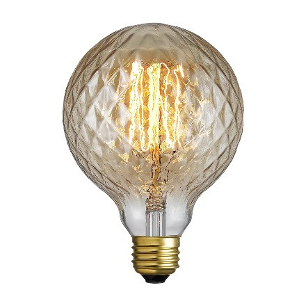 Globe Electric 40W Amber Designer Vintage Edison G25 Miel Light in Indoor Lighting & Fans in Ottawa