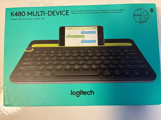 Logitech K480 wireless Bluetooth keyboard in Mice, Keyboards & Webcams in Dartmouth - Image 2