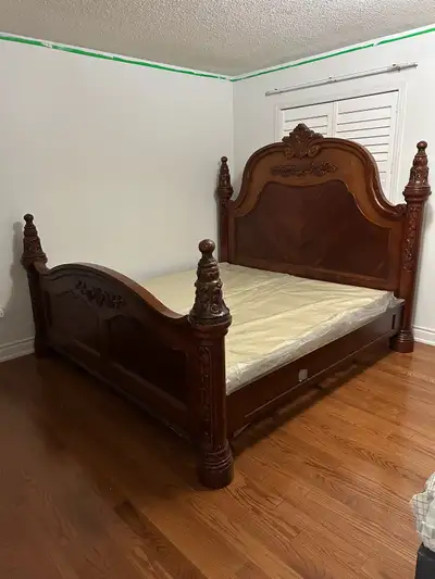 SOLID WOOD KING SIZE BED FRAME, View more